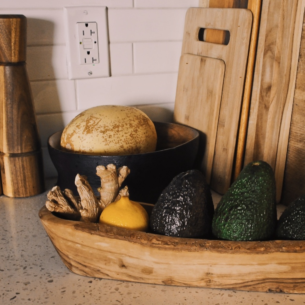 Hand Carved Wooden Decorative Bowl